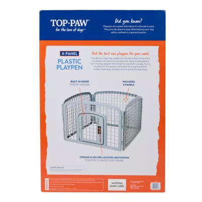 Product Top Paw® Plastic Playpen