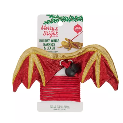 Product Merry & Bright® Reptile Festive Dragon Harness & Leash Set