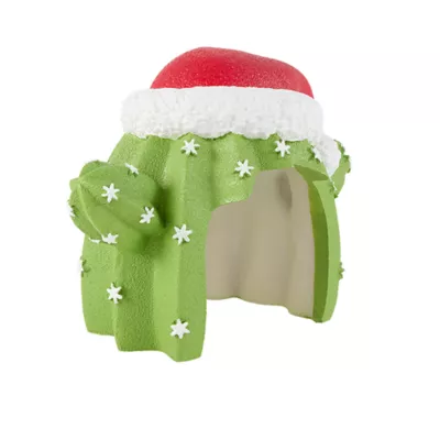 Product Merry & Bright® Festive Cactus Hide Reptile Terrarium Decor