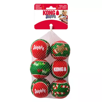 Product KONG® Holiday SqueakAir® Balls 6 Pack