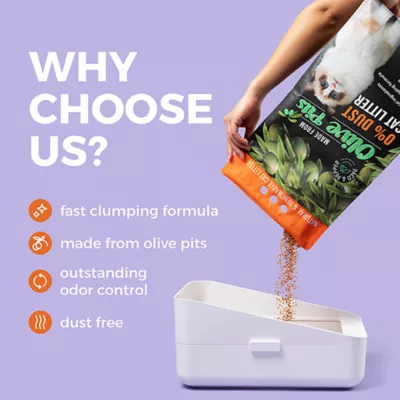 Product Paco & Pepper Olive Pit Cat Litter