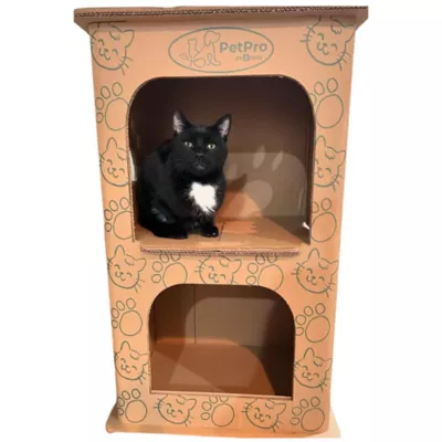 Product PetPro 2-Floor Cardboard Cat House