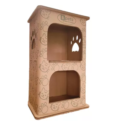 Product PetPro 2-Floor Cardboard Cat House