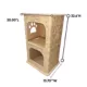 Product PetPro 2-Floor Cardboard Cat House