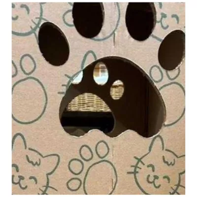 Product PetPro 2-Floor Cardboard Cat House