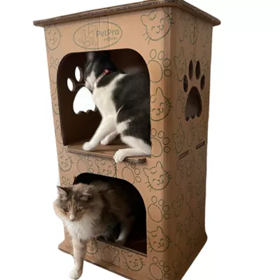 Product PetPro 2-Floor Cardboard Cat House