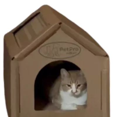 Product PetPro Cozy Cardboard Cat House