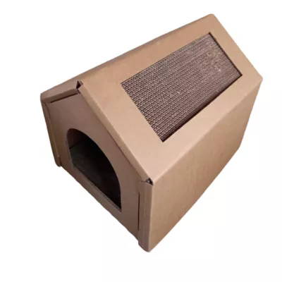 Product PetPro Cozy Cardboard Cat House