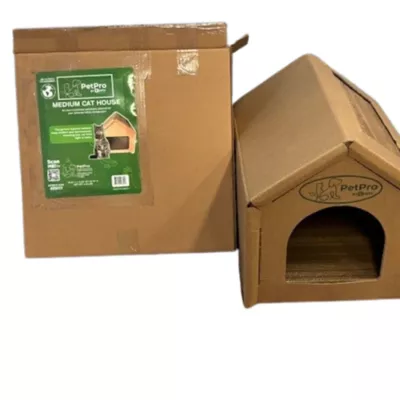Product PetPro Cozy Cardboard Cat House