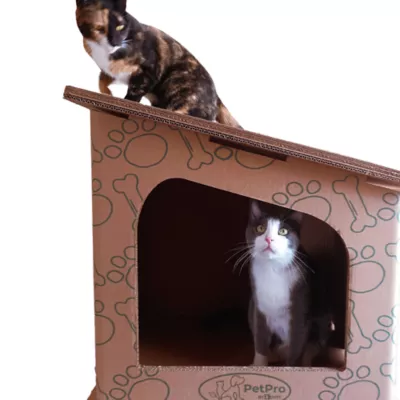 Product PetPro Modern Cardboard Cat House