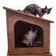 Product PetPro Modern Cardboard Cat House