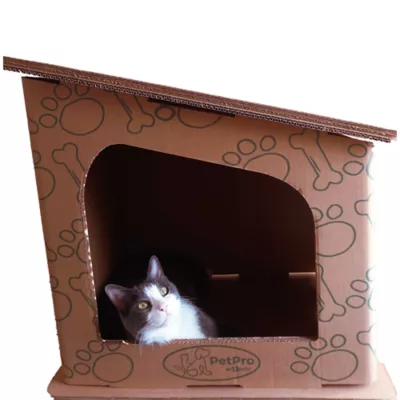 Product PetPro Modern Cardboard Cat House