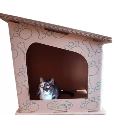 Product PetPro Modern Cardboard Cat House