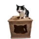 Product PetPro Cardboard Cat House for Indoor Cats