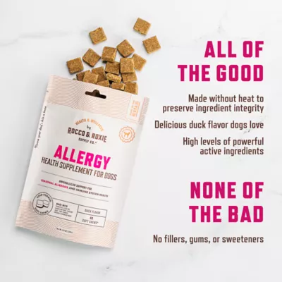 Product Rocco & Roxie Allergy Supplement for Dogs, 60 Count Soft Chews