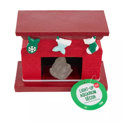 Product Merry & Bright® Fireplace Light-Up Aquarium Décor