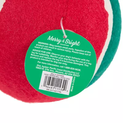 Product Merry & Bright® Ball Dog Toy