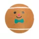 Product Merry & Bright® Holiday Gingerbread Ball Toy