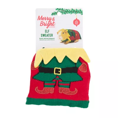 Product Merry & Bright® Small Pet Elf Sweater Holiday Costume