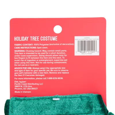 Product Merry & Bright® Holiday Tree Holiday Small Pet Costume