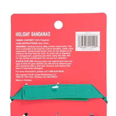 Product Merry & Bright® Small Pet Holiday Bandanas