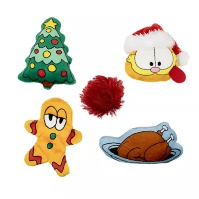 Product Garfield Holiday Plush Cat Toys, 5 Pack