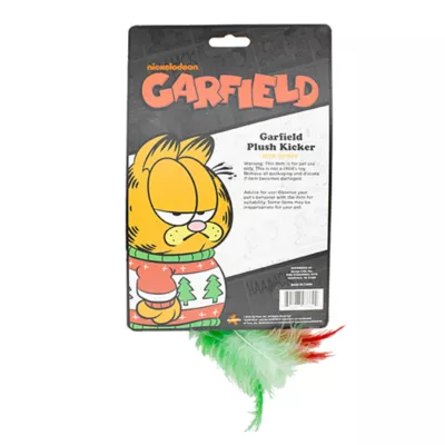 Product Garfield Holiday Catnip Soft Plush Feather Cat Kicker Toy