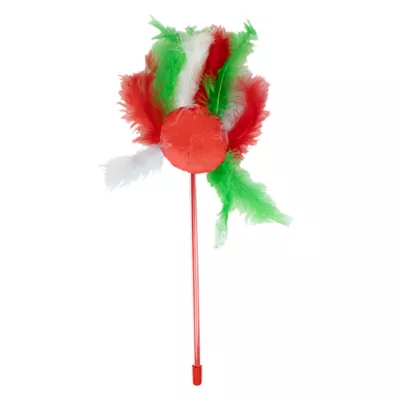 Product Garfield Holiday Feather Cat Teaser Toy