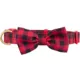 Product Merry & Bright® Gingham Holiday Dog Collar