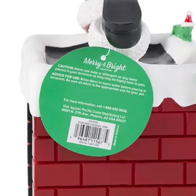 Product Merry & Bright® Chimney Hide Reptile Terrarium Decor