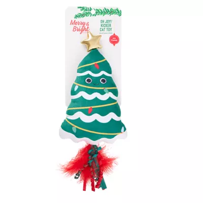 Product Merry & Bright® Holiday Tree Cat Kicker Toy
