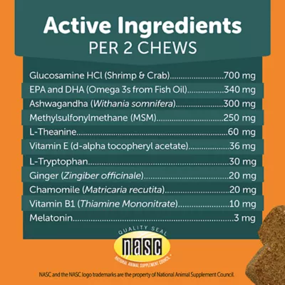 Product ThunderBites Calm + Hip & Joint Daily Soft Chews for Dogs, 90 Count