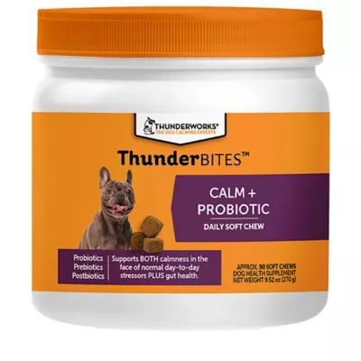 Product ThunderBites Calm + Probiotic Daily Soft Chews for Dogs, 90 Count