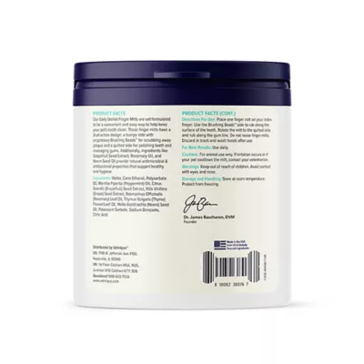 Product Vetnique Dentabliss Chicken Flavored Dental Finger Mitts, 50ct. Jar