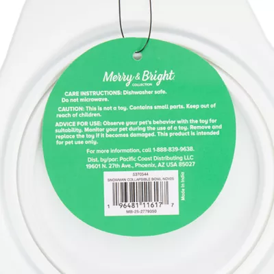 Product Merry & Bright® Snowman Collapsible Bowl