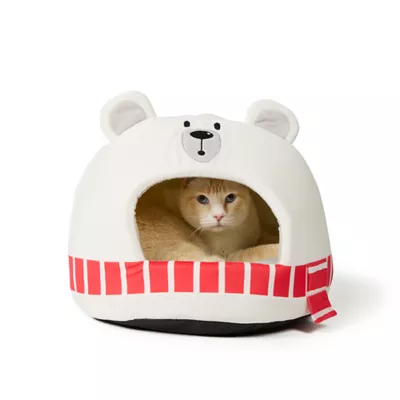 Product Merry & Bright® Polar Bear Cat Bed