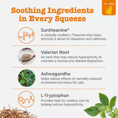 Product Zesty Paws Cat Mousse Calming, Chicken, 14 Count