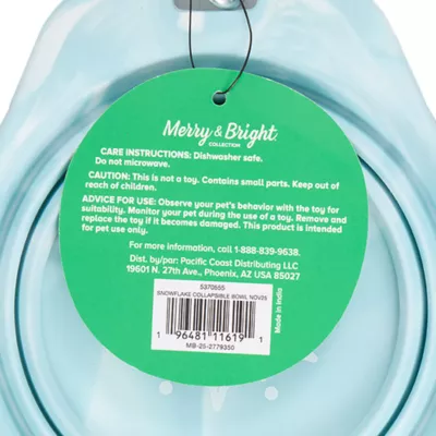 Product Merry & Bright® Snowflake Collapsible Bowl