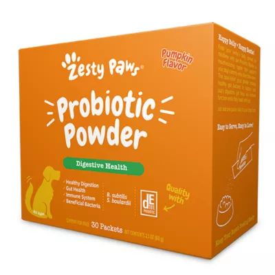 Product Zesty Paws Probiotic Powder, Pumpkin, 30 Count