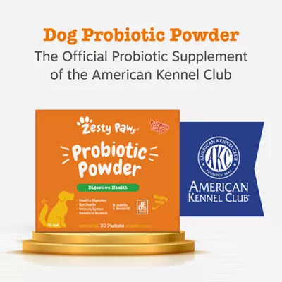 Product Zesty Paws Probiotic Powder, Pumpkin, 30 Count