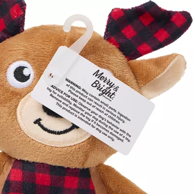 Product Merry & Bright® Plush Reindeer Dog Toy
