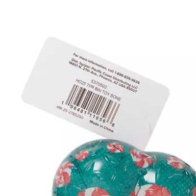 Product Merry & Bright® Holiday Green Dog Bone Toy