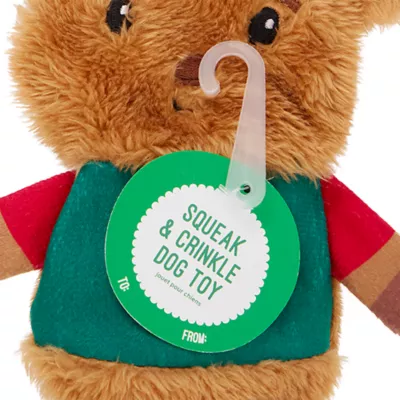 Product Merry & Bright® Reindeer Crinkle Dog Toy
