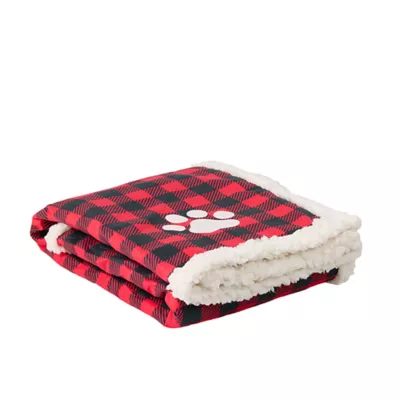 Product Merry & Bright® Buffalo Check Dog Blanket