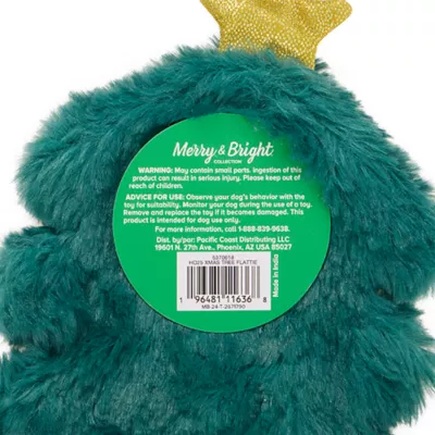 Product Merry & Bright® Holiday Crinkle Tree Dog Toy