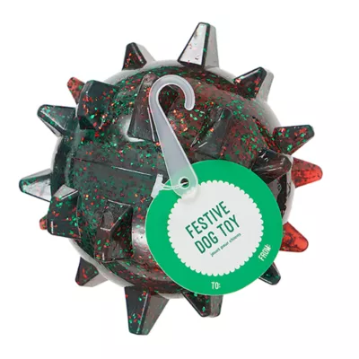 Product Merry & Bright® Holiday Spike Ball Dog Toy