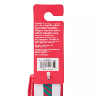 Product Merry & Bright® Bones Holiday Dog Collar