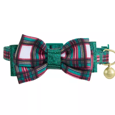Product Merry & Bright® Plaid Cat Collar