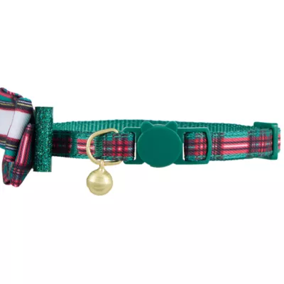 Product Merry & Bright® Plaid Cat Collar