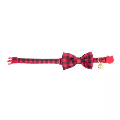 Product Merry & Bright® Gingham Cat Collar